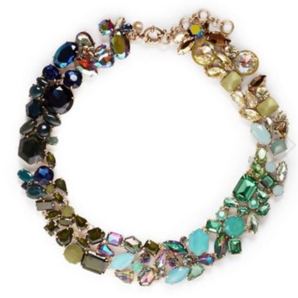 J. Crew Ombré Brulee Cluster Necklace